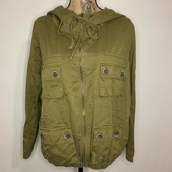 patterson j kincaid olive green utility jacket - Picture 2 of 5
